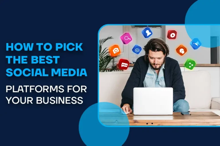 A professional person work on laptop search about the social media for the bussiness growth by best social media for business.