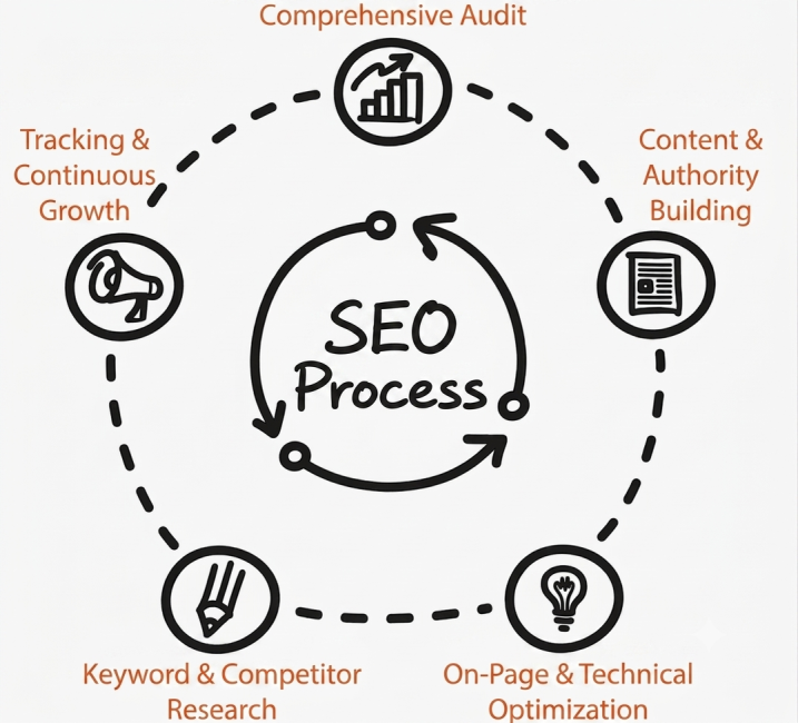 seo process amigosit